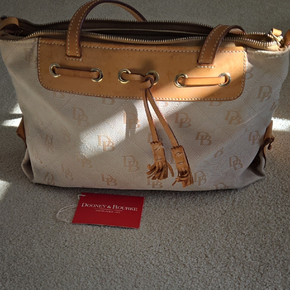 Dooney & Bourke Cream and Tan Women's Bag